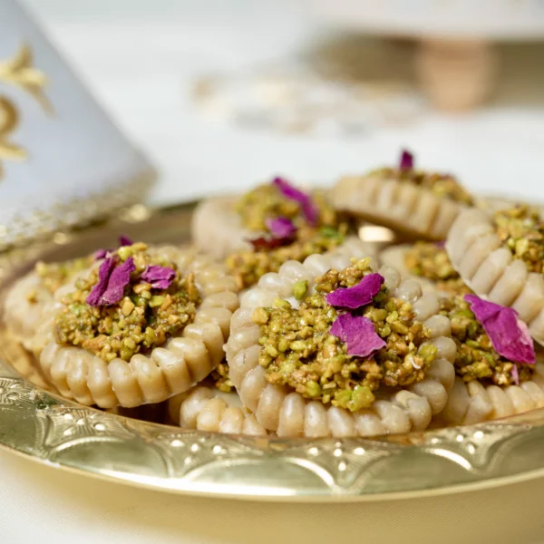 Pistachio-Topped Almond Cookie