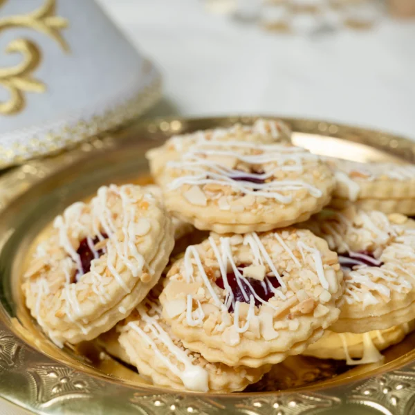 Strawberry Sablé Cookies
